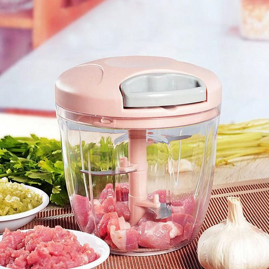 Easy Spin Cutter 900 ml: Effortless Manual Food Chopper for Versatile Cooking