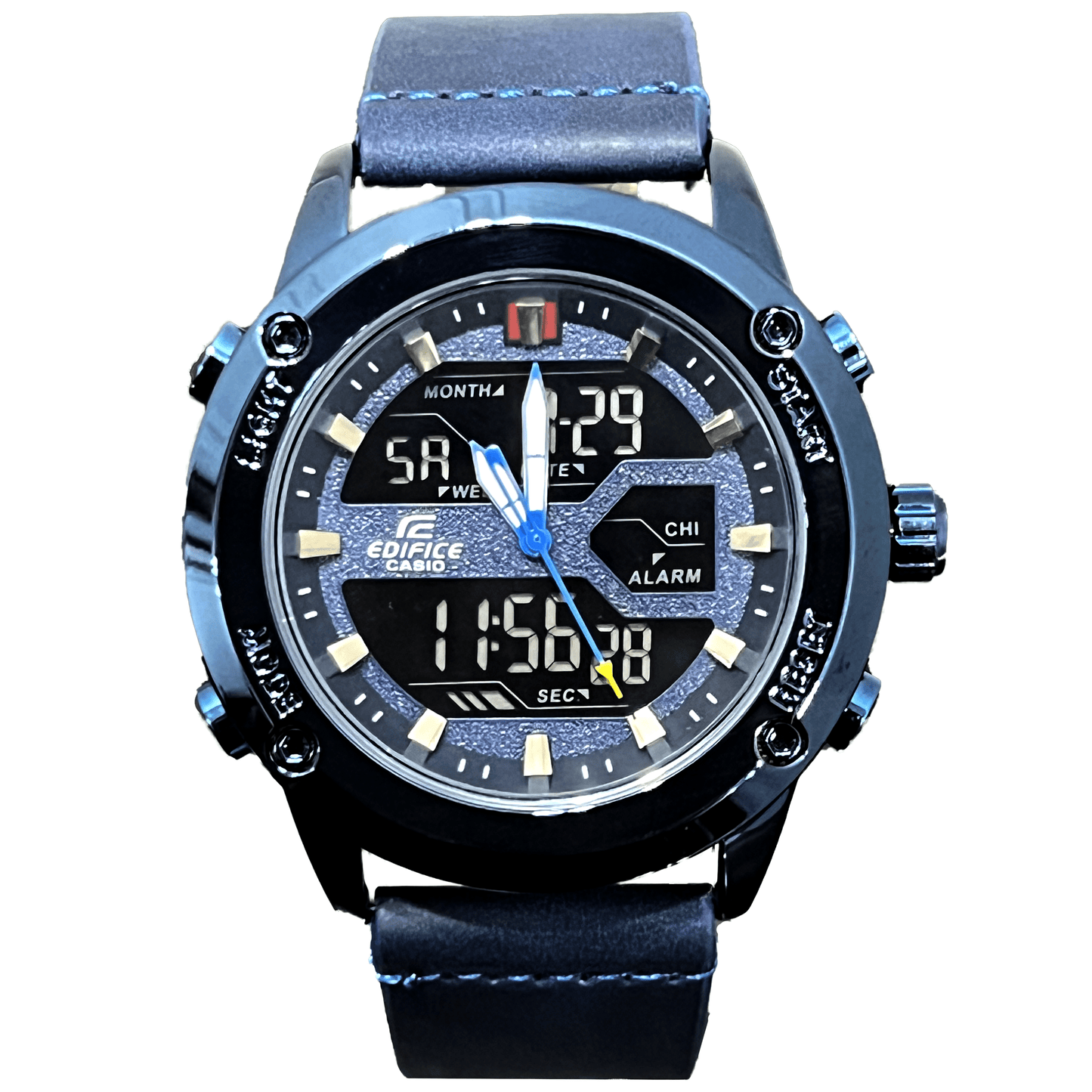 discount-pk Blue-Blue Edifice Casio metal dial Sports Watch