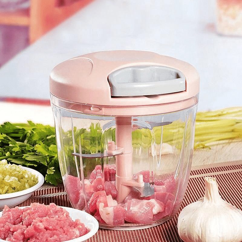 discount-pk Easy Spin Cutter 900 ml: Effortless Manual Food Chopper for Versatile Cooking